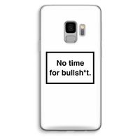 No time: Samsung Galaxy S9 Transparant Hoesje