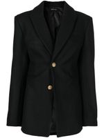 ANOUKI blazer en laine à simple boutonnage - Noir