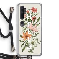 Hello bloemen: Xiaomi Mi Note 10 Transparant Hoesje met koord