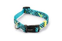Beeztees memphis - halsband hond - nylon - licht blauw - 35-50cmx20mm - thumbnail