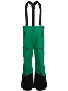 Moncler Grenoble pantalon de ski à taille haute - Vert