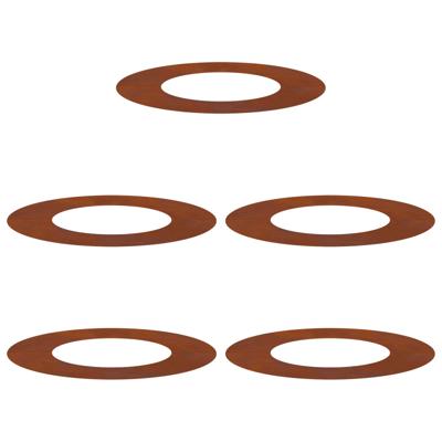 VidaXL Geschikt voor platte boomringen 5 pcs bruin ø40 / 70 cm