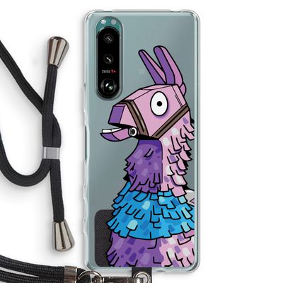 Lama: Sony Xperia 5 III Transparant Hoesje met koord