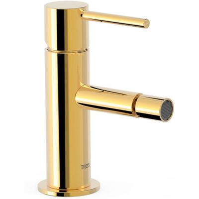 Bidetkraan Tres Study | Opbouw | Mengkraan | 1-hendel | Rond | 24k Goud glans