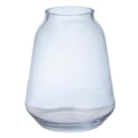 Bloemenvaas Kiffa - transparant - glas - D18 x H22 - decoratie
