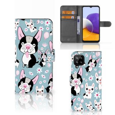 Samsung Galaxy A22 4G | M22 | Telefoonhoesje | Met pasjeshouder | Hondjes Samsung Galaxy A22 4G | M22 | Telefoonhoesje | Met pasjeshouder | Hondjes