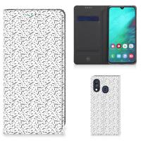Samsung Galaxy A40 | Hoesje met Magneet | Stripes Dots