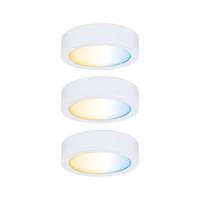 Paulmann CC Start Disc Onderbouwlamp Set van 3 stuks 2.10 W Warmwit Wit