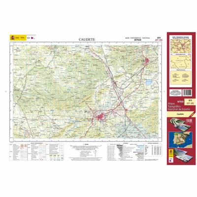 Topografische kaart 819 MT50 Caudete | CNIG - Instituto Geográfico Nacional1