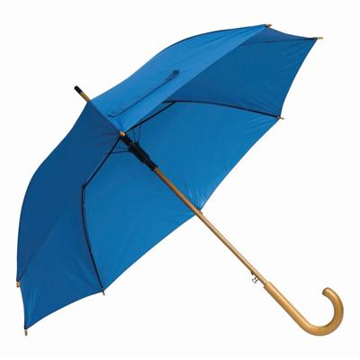 Rainmaster Paraplu - houten handvat - blauw scherm - D103 cm - kinderen en volwassenen Rainmaster Paraplu - houten handvat - blauw scherm - D103 cm - kinderen en volwassenen