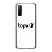 Topwijf Wit: Sony Xperia 10 III Transparant Hoesje