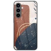 Samsung Galaxy A57 glazen hardcase - Abstract terracotta