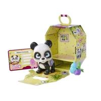 Smoby - Coccola Petz - Panda per adozione - 4 accessori - Articolata - Legno e pipì - Certificato di adozione - Da 3 anni in su