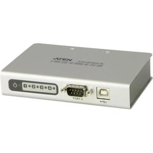 ATEN UC2324-AT Seriële hub 4 poorten Met converter voor USB naar serieel RS-232 Wit