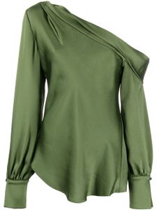 Simkhai blouse satinée Alice à épaules dénudées - Vert