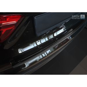 RVS Bumper beschermer passend voor 'Deluxe' BMW X6 F16 2014- Zwart/Zwart Carbon AV244053