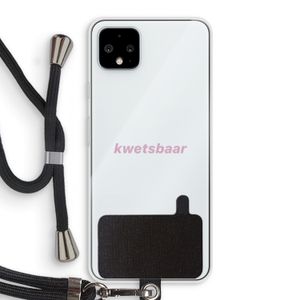 kwetsbaar: Pixel 4 XL Transparant Hoesje met koord