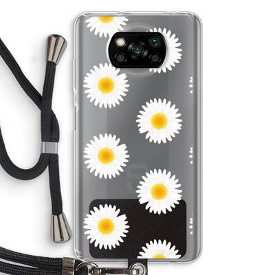 Margrietjes: Xiaomi Poco X3 NFC Transparant Hoesje met koord