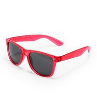 Rode verkleed accessoire zonnebril voor volwassenen - thumbnail