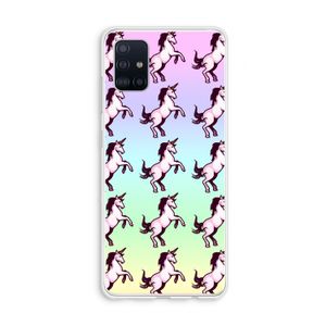 Musketon Unicorn: Galaxy A51 4G Transparant Hoesje