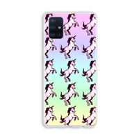 Musketon Unicorn: Galaxy A51 4G Transparant Hoesje