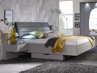 Bed en nachtkastjes ALTA 180x200 cm zijdegrijs met lades - thumbnail