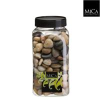 Stenen bruin fles 1 kilogram mini - Mica decorations