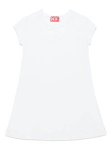 Diesel Kids robe en coton à logo brodé - Blanc