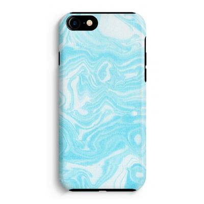 Waterverf blauw: iPhone 8 Tough Case
