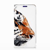 Bookcase Samsung Galaxy S10e Watercolor Tiger