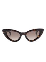 DSQUARED2 EYEWEAR lunettes de soleil Hype à monture papillon - Marron - thumbnail