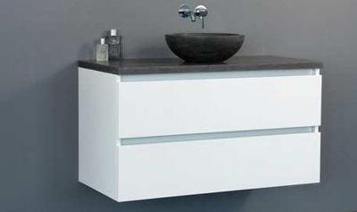 Badmeubel Trend Dynasty met ronde kom 100 Hoogglans Wit