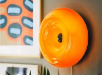 Fedec LED Tafellamp 30 cm - Designlamp - Moderne lamp - Sfeerlamp 3500K - Oranje/wit