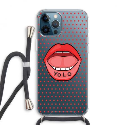 Yolo Denise: iPhone 12 Pro Max Transparant Hoesje met koord