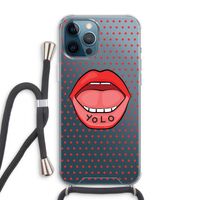 Yolo Denise: iPhone 12 Pro Max Transparant Hoesje met koord