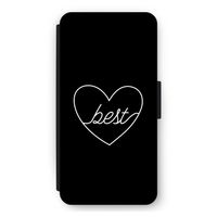 Best heart black: iPhone 12 Pro Max Flip Hoesje