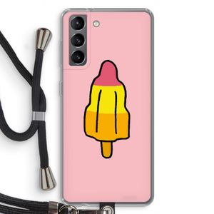 Raketijsje: Samsung Galaxy S21 Transparant Hoesje met koord
