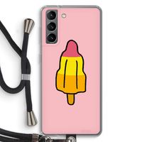 Raketijsje: Samsung Galaxy S21 Transparant Hoesje met koord