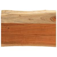 Tafelblad rechthoekig natuurlijke rand 70x40x3,8 cm acaciahout