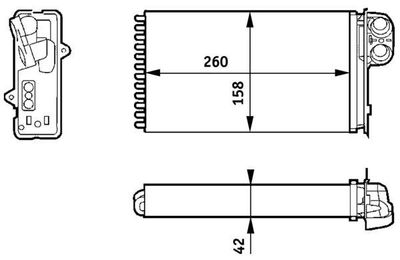 Kachelradiateur, interieurverwarming AH162000S