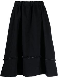 Comme Des Garçons Comme Des Garçons jupe mi-longue à taille élastiquée - Bleu