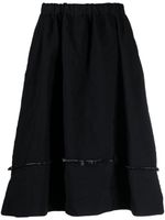Comme Des Garçons Comme Des Garçons jupe mi-longue à taille élastiquée - Bleu
