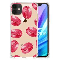 Apple iPhone 11 Beschermhoes Pink Macarons