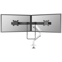 Neomounts DS75S-950WH2 Monitor-tafelbeugel Aantal monteerbare displays: 2 Display(s) 43,2 cm (17) - 68,6 cm (27) Wit Kantelbaar, Roteerbaar, Zwenkbaar, In