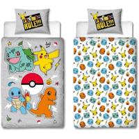 Dekbedovertrek set Pokémon Grijs Bed van 140 2 Onderdelen Dekbedovertrek set Pokémon Grijs Bed van 140 2 Onderdelen