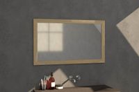 Sanituba Natural Wood spiegel 119x70 met massief eiken frame Eiken Grijs - thumbnail