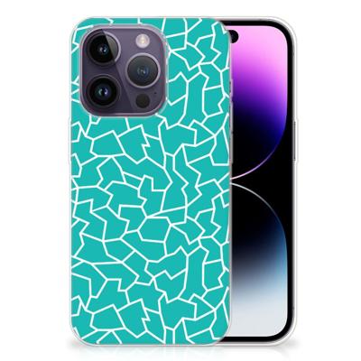 Apple iPhone 14 Pro | Hoesje maken | Cracks Blue