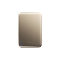 BMX SolidSafe Air titanium Qi2 magnetic powerbank (5.000 mAh/20W) - Gold