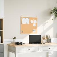 Kurkbord met massief grenenhouten frame 60x55 cm