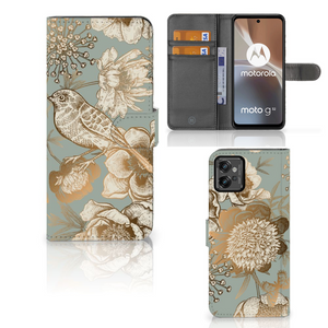 Hoesje voor Motorola Moto G32 Vintage Bird Flowers